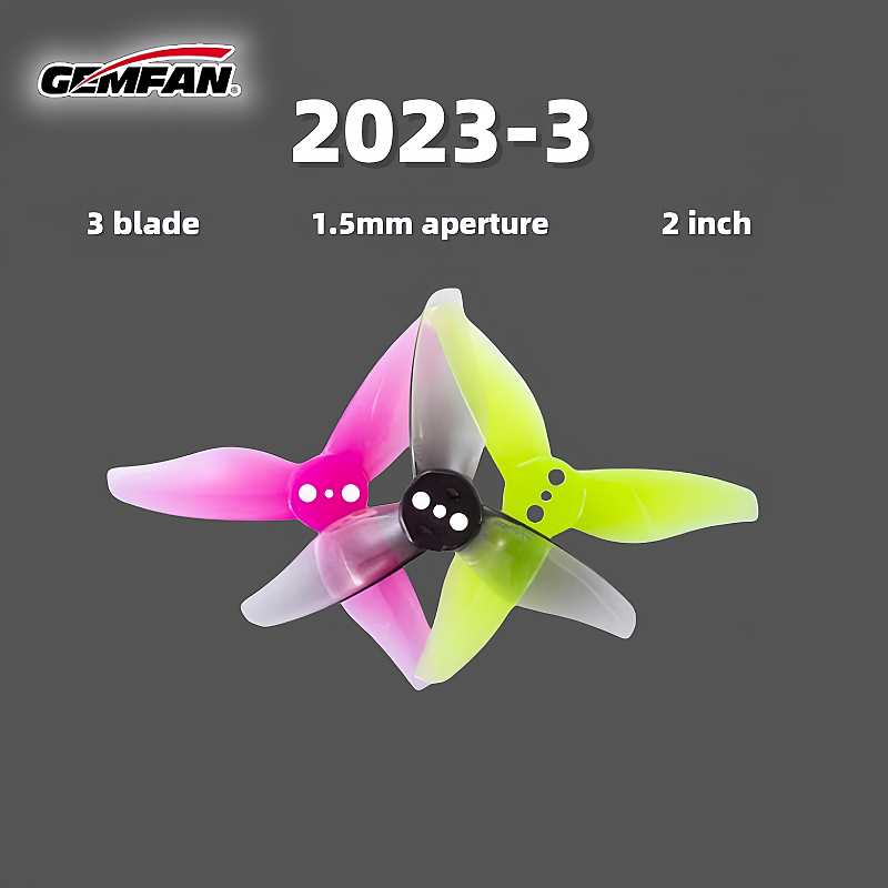 Drone Racing Gate - Gemfan 2023 2-Zoll-Propeller mit drei Flügeln,