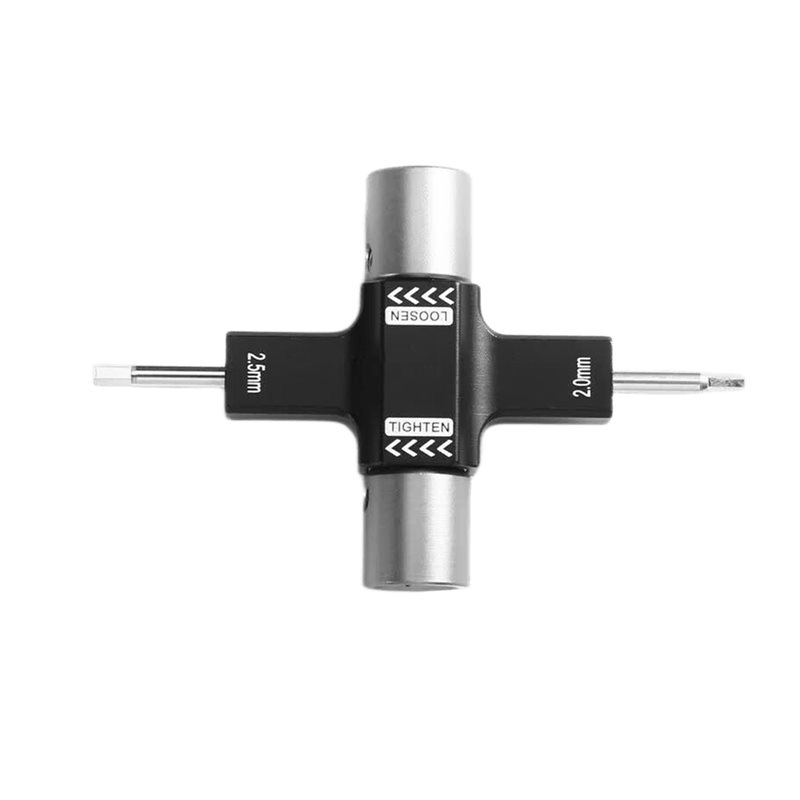 Drone Racing Propeller - B63B-M5 Quad-Schraubenschlüssel-Reparaturwerkzeuge, 2,0/2,5 mm Schraubendreher zur