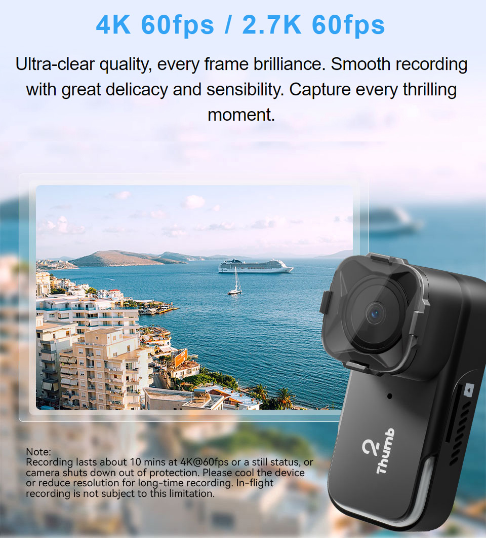 Drone Racing Camera - Neue Version RunCam Thumb 2 4K