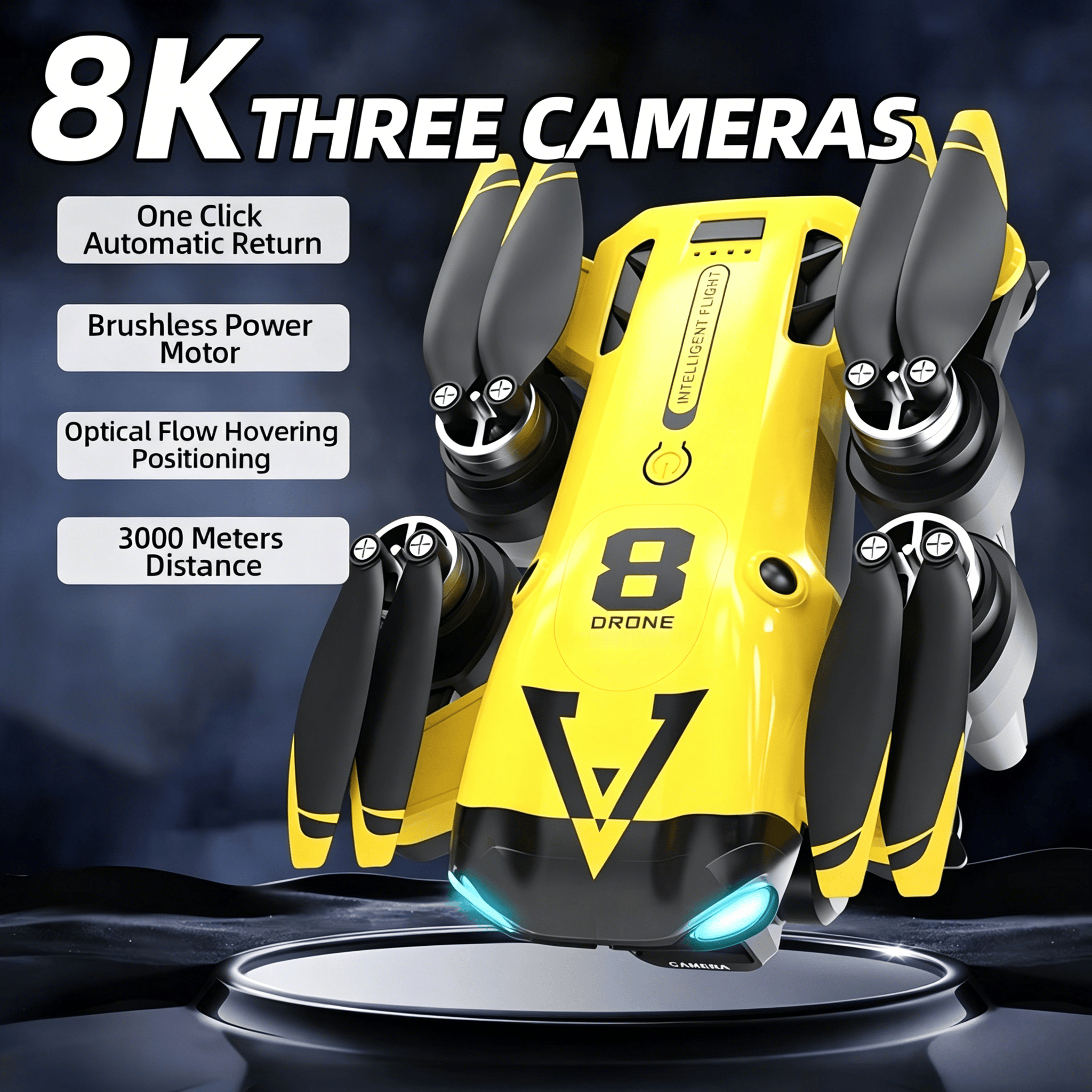 Drone Racing Camera - Neuer Quadcopter mit drei Kameras, optischer
