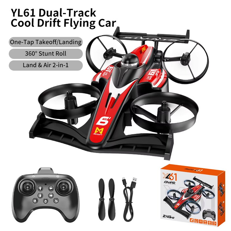 Drone Racing Gate - 2026 Upgrade YL61 Dual-Use RC Flug-Rennwagen