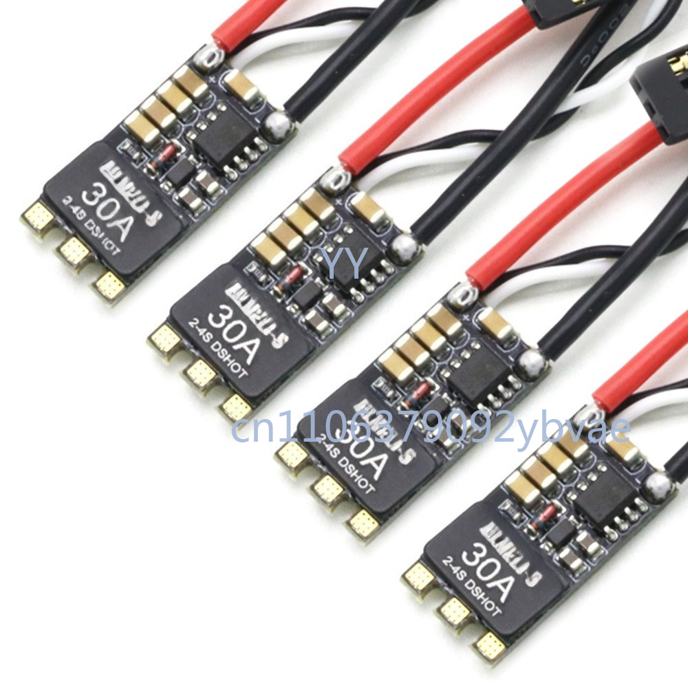Drone Racing Esc - 30A ESC Hochgeschwindigkeits-Brushless-ESC für FPV-Renndrohnen-Flugzeugteile