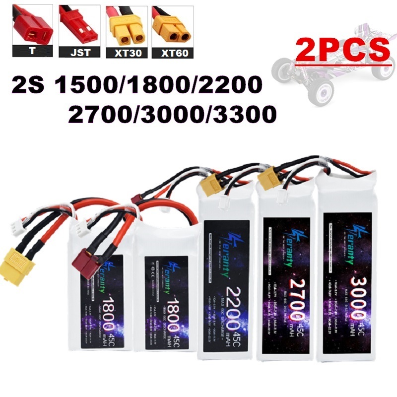 Drone Racing Battery - 2PCS 7,4 V Lipo 2S Batterie