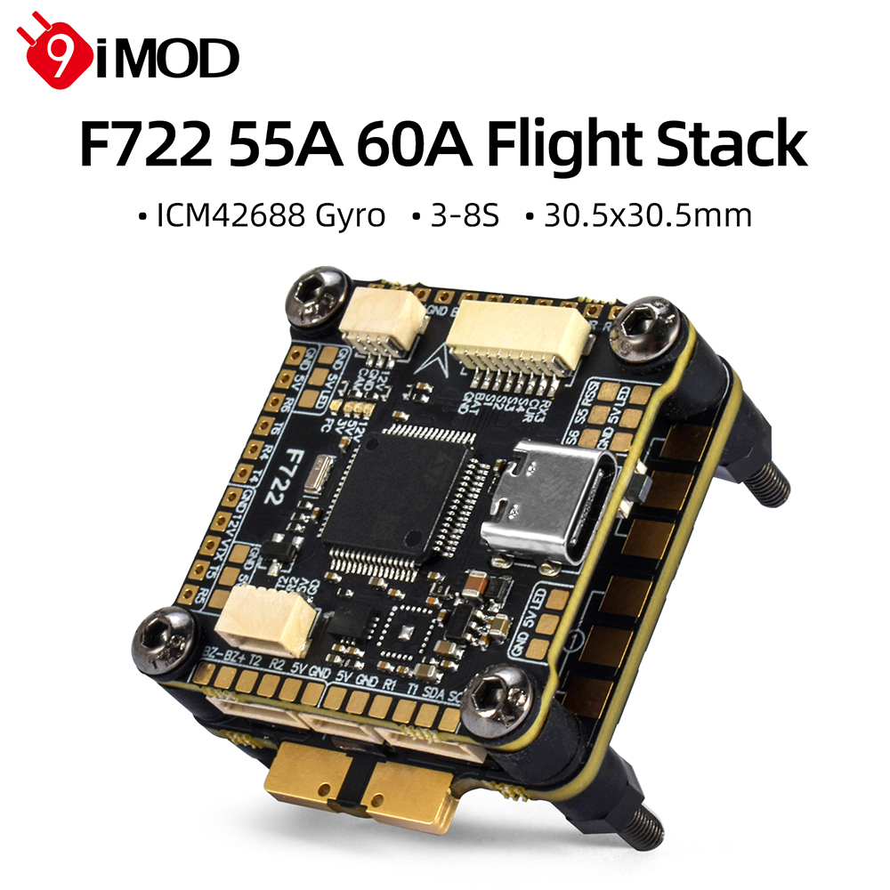 Drone Racing Flight Controller - 9IMOD F722 Flight Stack F722 Flight
