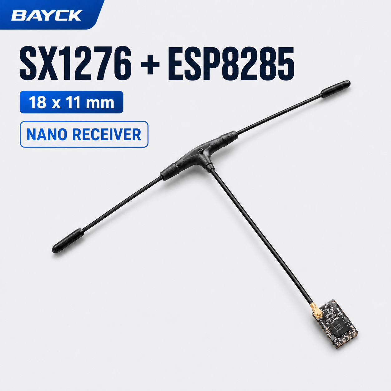 Drone Racing Receiver - BAYCK ExpressLRS 915MHz Nano-Empfänger 0,6g 18x11mm