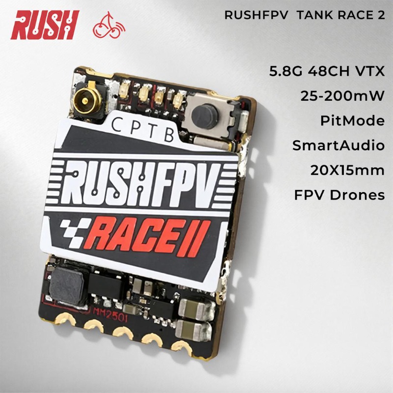 Drone Racing Vtx - RushFPV 5,8GHz FPV VTX 48CH 25-200mW