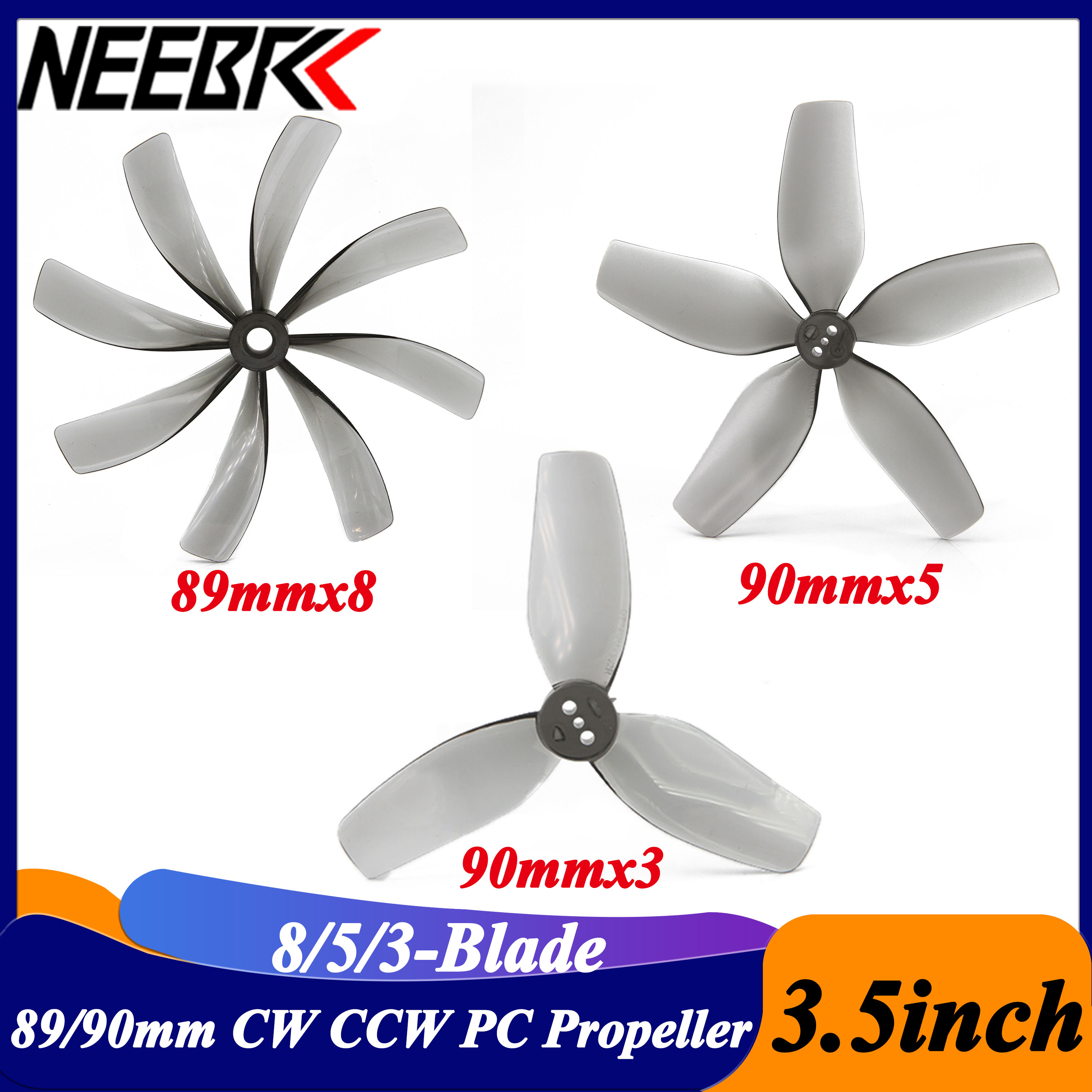 Drone Racing Motor - 2Pairs 3,5 zoll 89x8 90x5 90x3
