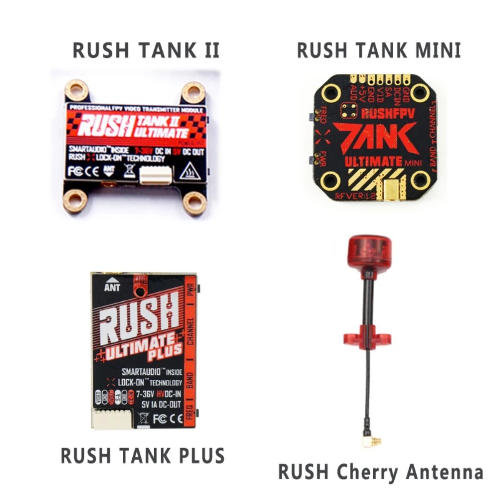 Drone Racing Transmitter - RUSH TANK Ultimate II/Mini/PLUS/Solo VTX 5,8GHz