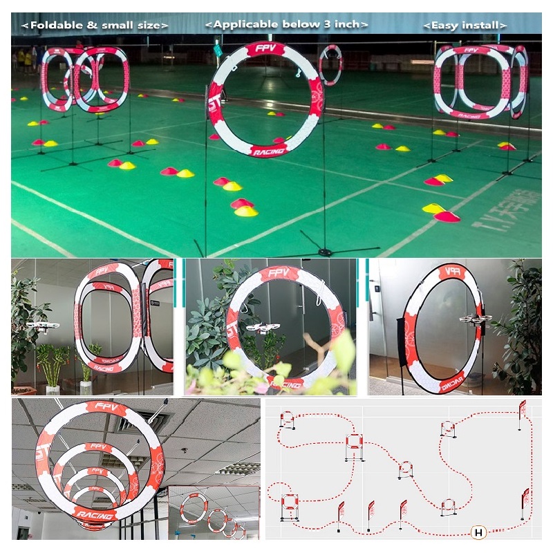 Drone Racing Flag - FPV Racing Zieltor für Drohnen: Hindernisüberquerung