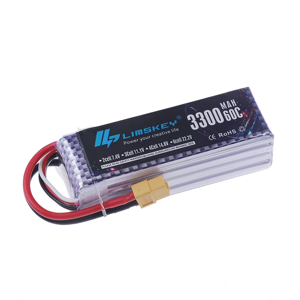 4S LiPo Akku 14,8V 3300mAh 60C – Drone Racing Battery Bewertung und Preis