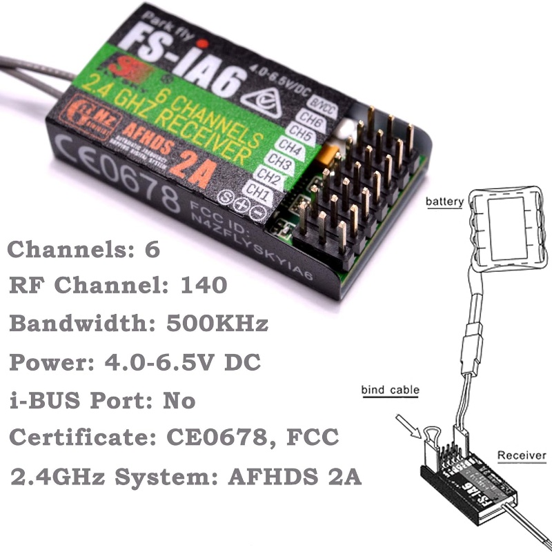 Flysky FS-IA6 Empfänger 6CH Du – Drone Racing Battery Bewertung und Preis