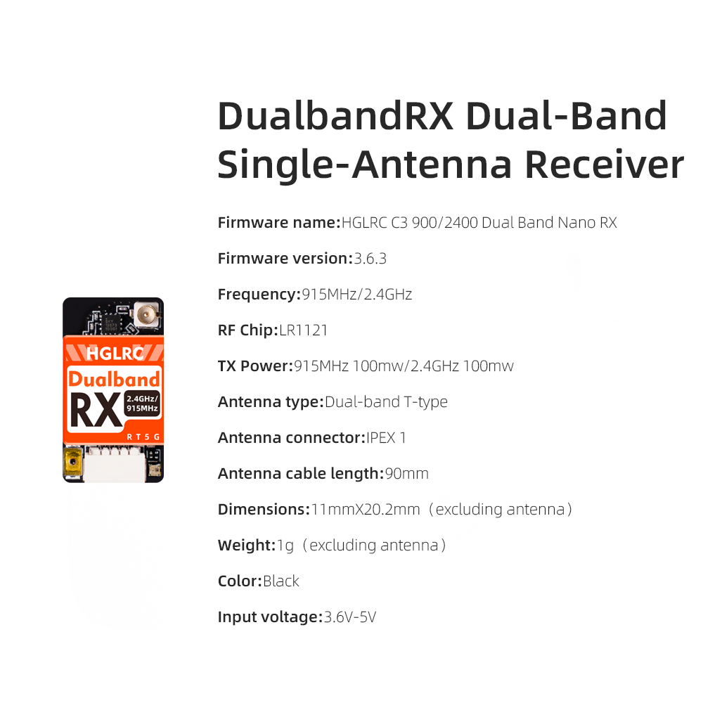 HGLRC Dual-Band True-Diversity – Drone Racing Receiver Bewertung und Preis