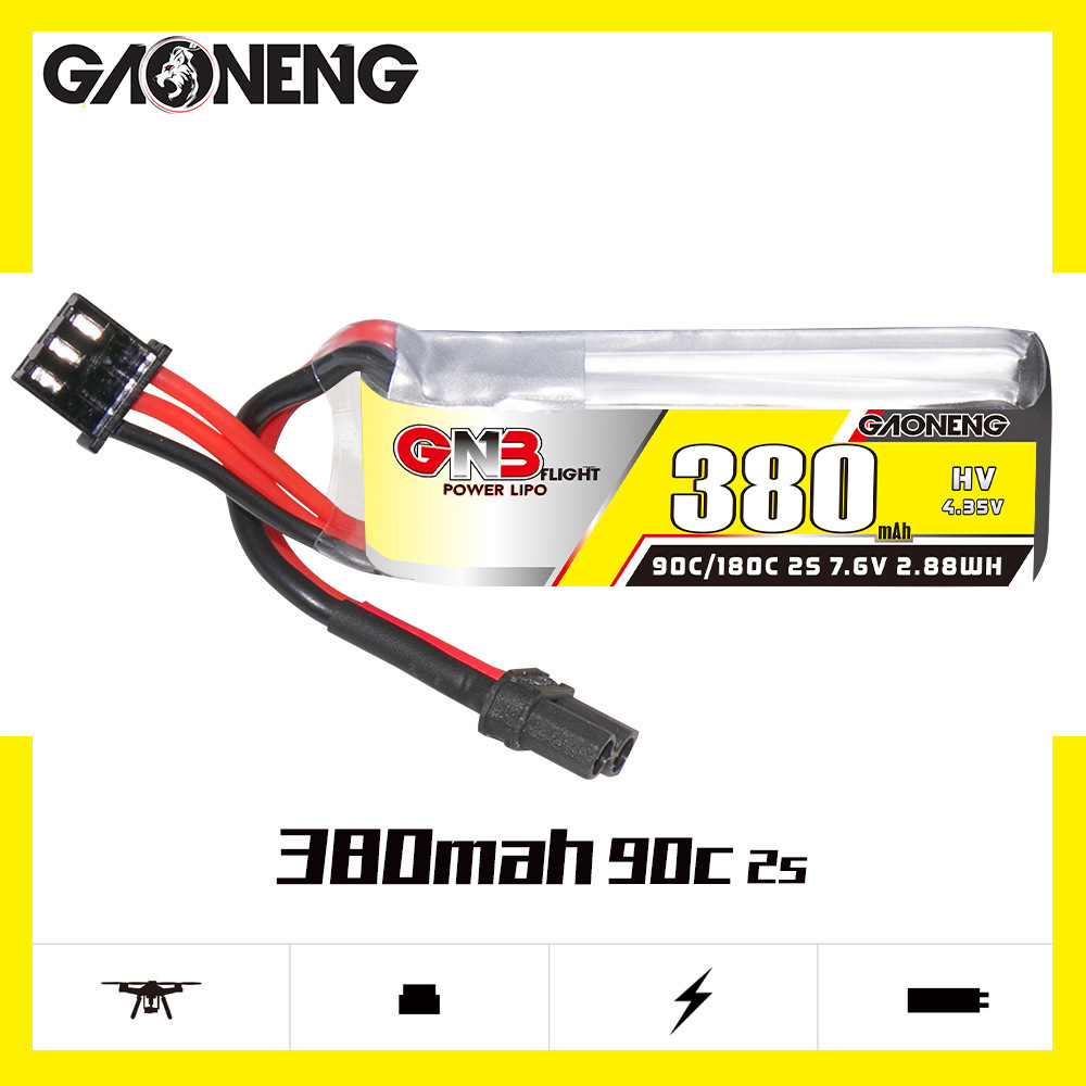 GNB 2S 7,6V 380mAh 90C/180C Li – Drone Racing Battery Bewertung und Preis