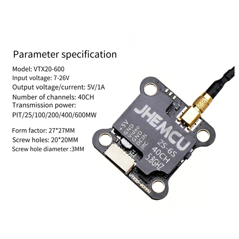 【TODAY-BUY】~@ JHEMCU VTX20-600 – Drone Racing Charger Bewertung und Preis