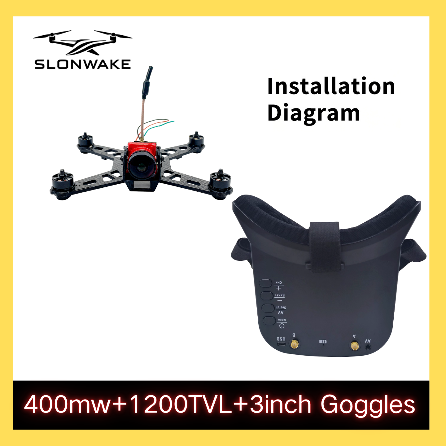 SLONWAKE 5,8G 48CH FPV 400mw V – Drone Racing Transmitter Bewertung und Preis