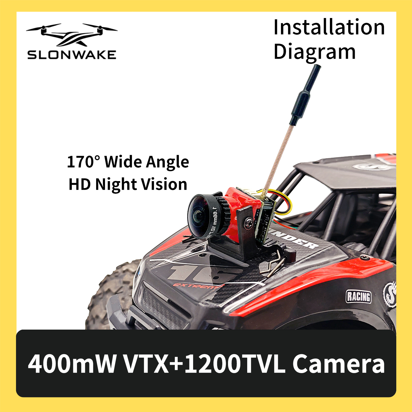 SLONWAKE 5,8G 48CH FPV 400mw V – Drone Racing Transmitter Bewertung und Preis