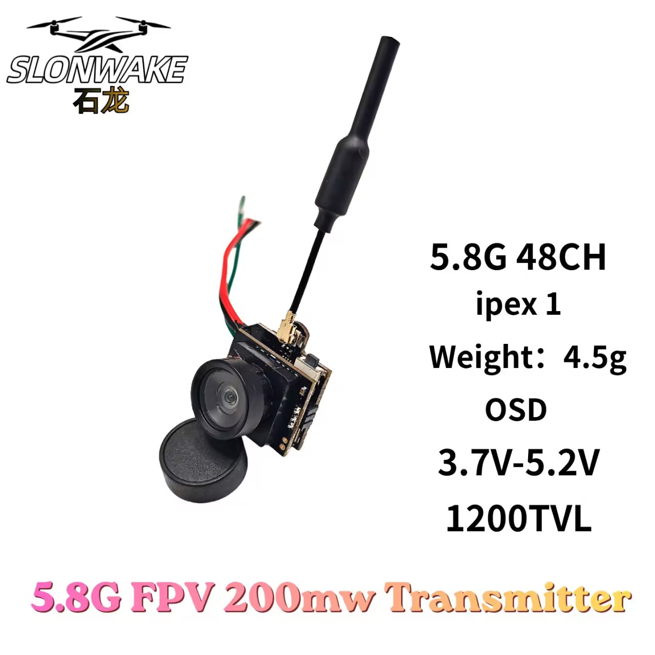 SLONWAKE 5.8G Analoger VTX-Übe – Drone Racing Camera Bewertung und Preis