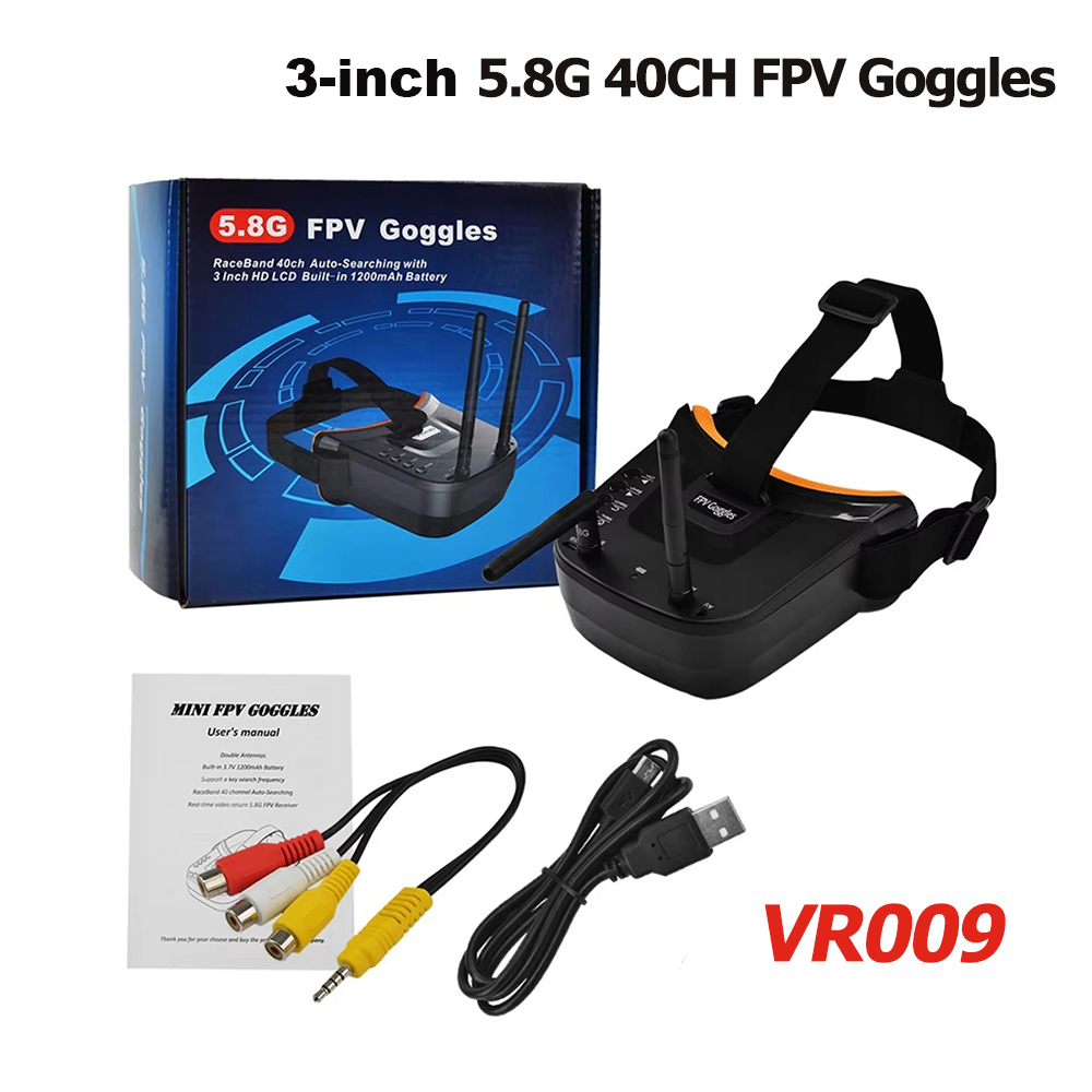 VR009 FPV-Videobrille, 3 Zoll, – Drone Racing Goggles Bewertung und Preis
