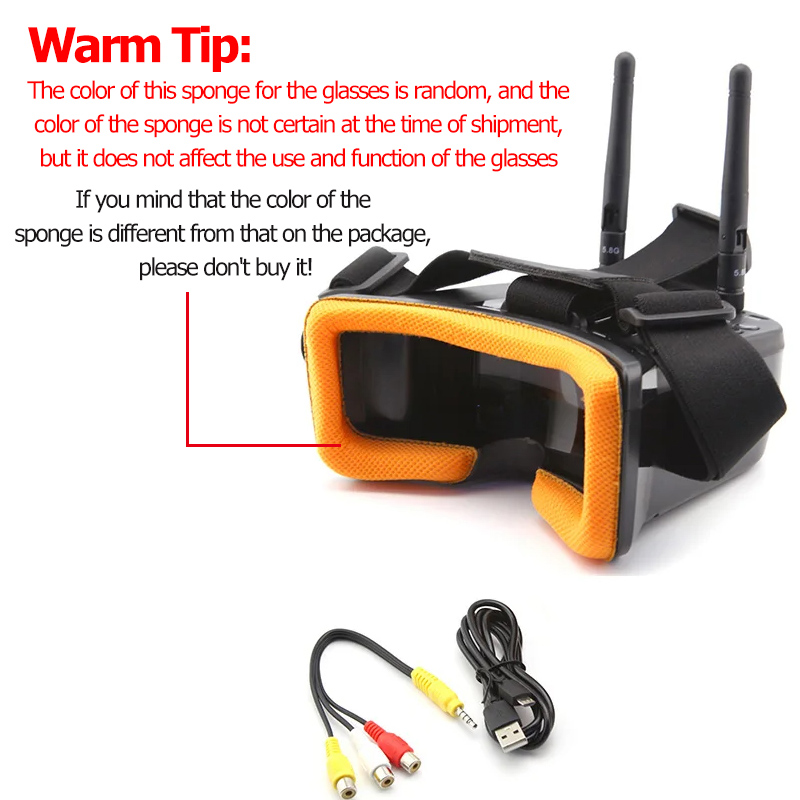 VR009 FPV-Videobrille, 3 Zoll, – Drone Racing Goggles Bewertung und Preis